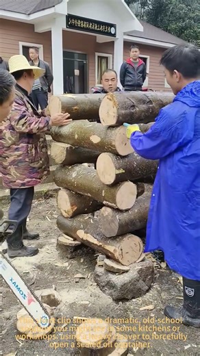 How to Open a Sealed Oil Bottle with a Cleaver