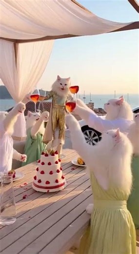 POV: Your Cat’s Birthday Picnic Is Better Than Your Life 😭🧺🌅 #popstarcat #cutecat2026 #funnycats