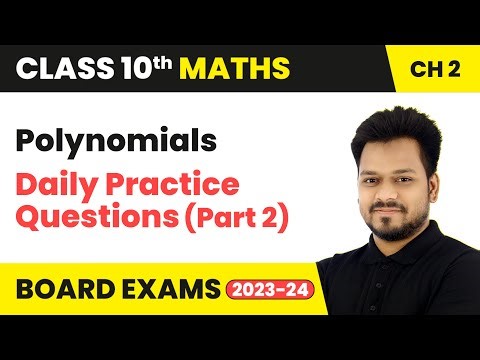 Polynomials - Daily Practice Questions (Part 2) | Class 10 Maths Chapter 2