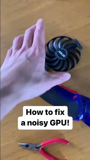 •Repair a Noisy GPU fan• #pcgaming #pcbuild #gpu
