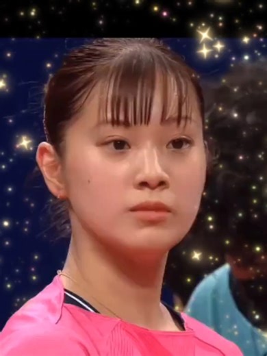 たまには、こんな長崎美柚も可愛い。#卓球 #中国旅行