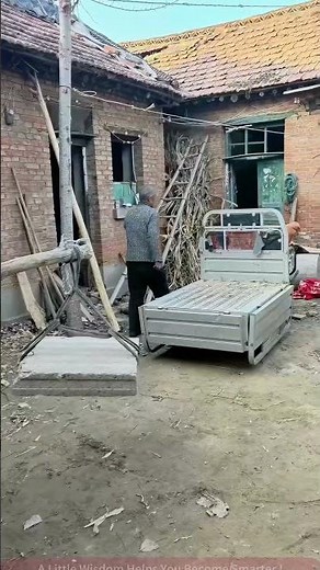 Rural Elder's Lever Ingeniousness, Moving Heavy Objects Effortlessly!