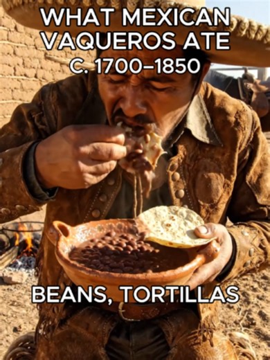 What Vaqueros Ate#history #historytok #food #foodhistory #foodasmr #mexico #cowboy #vaquero #ranch #ranching #monterrey #saltillo