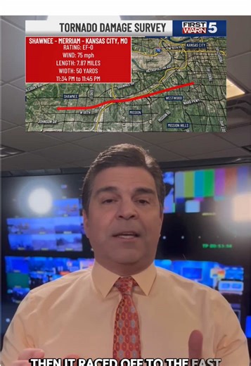 A confirmed EF0 tornado hit the metro late Friday night. Did it go over your neighborhood? #kctv #weather #tornado