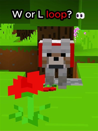 Comment W if it looped you, L if you noticed 👇 #minecraft #loop #memes