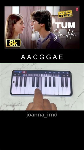 Tum se hi - Piano Notes Learn piano Step-by-Step