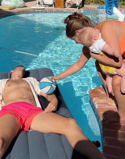 Sleepy husband gets taught a valuable lesson 😱 Swapping our baby with a basketball to teach my sleepy husband a valuable lesson on staying alert while watching our son. | Jamie and Blake