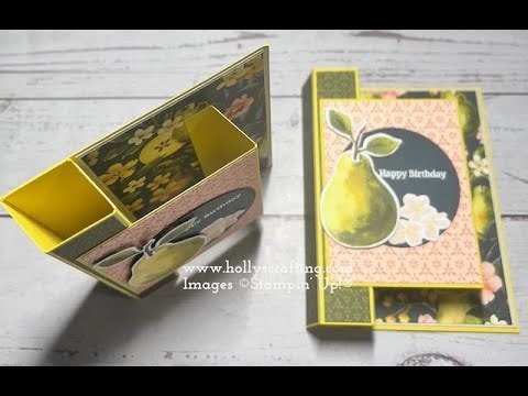 Elegant Column Card Tutorial | Painterly Pears Designer Paper 🍐