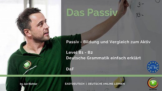 Das deutsche Passiv | Einfach erklärt | Beispiel & Übungen