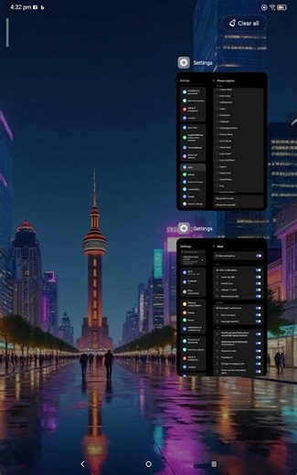 How did bro really open 2 setting apps
