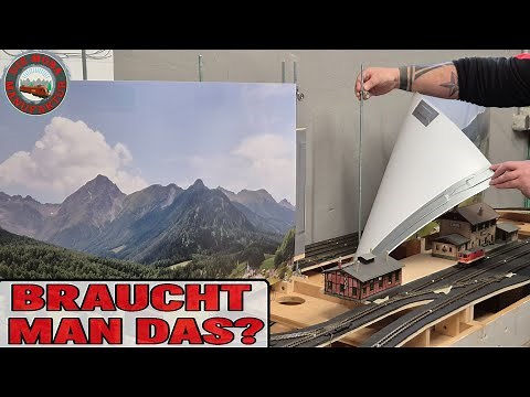 How to build a professional background! Photo assembly and build H0 scale 1/87 narrow model railroad
