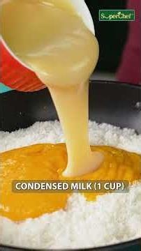 Viral Three Ingredient Mango Truffles Recipe #shorts