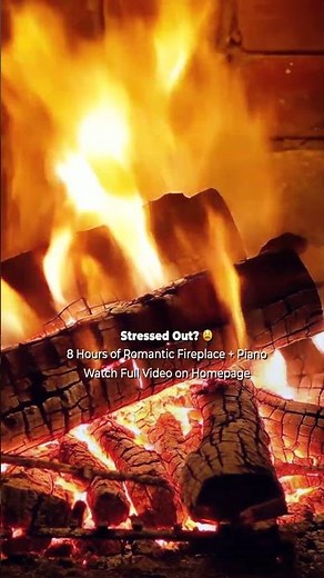 The Most Romantic Fireplace 4K 🌹 Beautiful Piano Blended with Crackling Fire | Relaxation & Deep