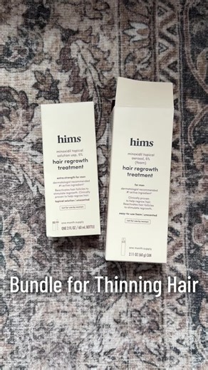 Take control of thinning hair with ease ✨ The Hims Minoxidil 5% Serum Foam Bundle combines two effective, easy-to-use treatments to support hair regrowth and strengthen strands. Designed for at-home use, this duo helps target thinning areas while promoting healthier, fuller-looking hair over time. A simple, powerful addition to any hair care routine for confidence that shows. #HimsHairCare #Minoxidil5Percent #HairRegrowth #ThinningHairSolution #HealthyHair