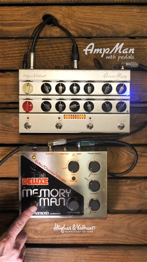 Ampman Classic EHX Memory Man Deluxe 🎸 #pedalboard #guitaramps #guitarist | Hughes & Kettner