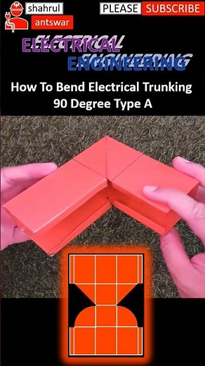 How to bend electrical trunking 90 degree type a #electrical #electricalengineering #electricalwork