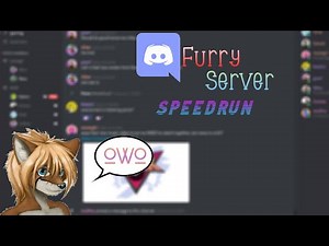 Furry discord server speedrun (-9999 seconds)