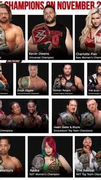 wwe 2016 champions