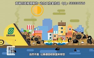 环保项目介绍动画 回收资源动画 垃圾分类宣传动画 高端创意视频制作 动力动漫设计工作室作品