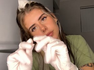 【violet asmr】乳胶手套｜视觉触发器 嘴的声音和口水画［2024.6.5］