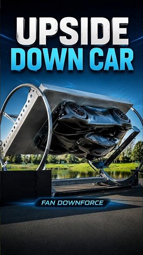This Hypercar Drove Upside Down Using Fan Generated Suction #cars #engineering