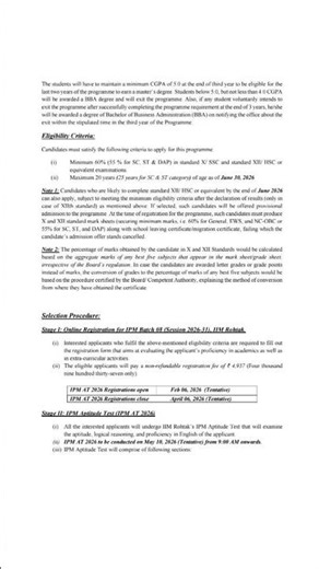 🎓 Dreaming of a top management career after 12th?Join the IPM (BBA + MBA) 5-Year Programme