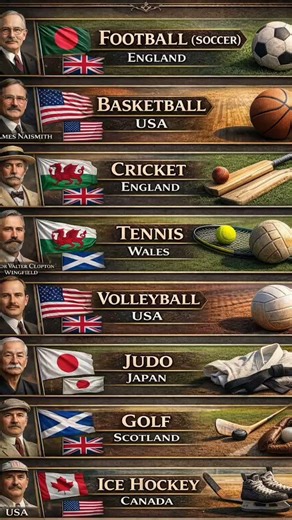 Origins of Popular Sports and Their Countries 🏆🌍(sports and their countries of origin):
