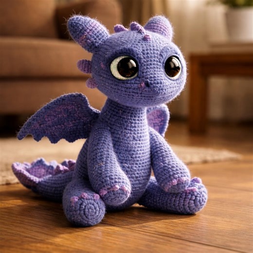 Amigurumi Baby Toothless Pattern, Crochet Dragon PDF, Digital Download - Etsy
