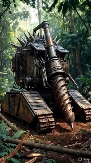 Monster Drilling Machine Tears Forest – Hidden Treasure Revealed!