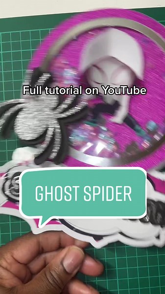 Ghost Spider Shaker Cake Topper Tutorial