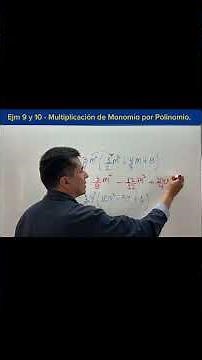 Ejemplo 9 y 10 😮MULTIPLICACIÓN DE MONOMIO por POLINOMIO con Fraccionarios