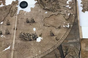 Rare 17th Century world map found stuffed up Aberdeen chimney