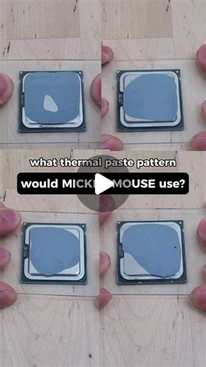 mryeester | Which thermal paste pattern would Mickey Mouse use inside his PC? I personally like the D letter from disney 😎 #pc #pctips #pcbuilding... | Instagram