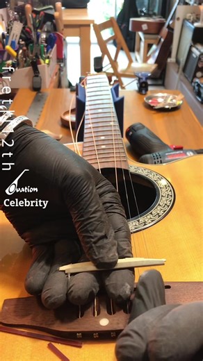 Ovation Celebrity CC024 Guitar Repair and Setup at Fret12th Music Shop