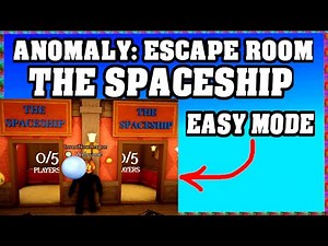 Roblox ANOMALY: Escape Room THE SPACESHIP Walkthrough [English] [Easy Mode] 🔍