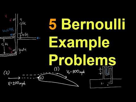 Bernoulli Equation | 5 Example Application Problems