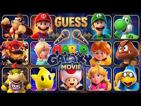 🎧🍄Guess Super Mario Galaxy Movie Characters by Voice🔊~Mario, Luigi, Yoshi, Bowser Jr🎮Mario Quiz 2026