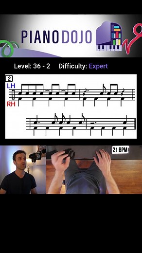 Level Up Your Rhythm - Syncopation 36 - 2 #rhythm #piano #rhythmtraining
