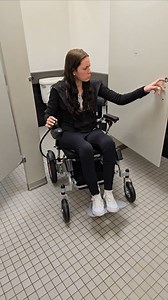 Learning to navigate accessible bathroom stalls with my V62 by @vocicmedical It's so different getting used to a power wheelchair when I am so used to manually wheeling myself, but it's crazy how much of a difference it makes in relieving my body pain. *Service dog Jojo was with my mom, so I didn't roll over her paws. • • • • • #VOCiC #newwheelchair #accessibility #accessible #accessibilitymatters #disabilityinclusion #inclusivetravel #disabilityadvocate #wheelchairaccess #accessibilityawareness