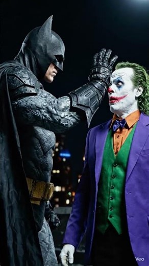 Batman pimpslaps the joker