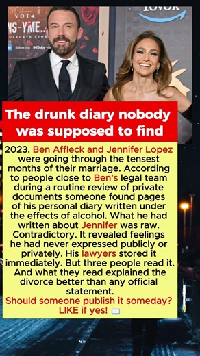What Ben Affleck Wrote Drunk About Jennifer Lopez That His Team Discovered