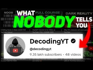 4 Secrets Every YouTuber Must Know | Decodingyt ( One and Only )