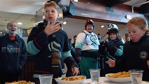 A party on the mountain? Sea you there 🎊🏔️ Our Outdoor Adventure Series is taking another ride on the ski lift to a day of fun, friends & food for the 2026 Crystal Mountain Takeover on February 7 → bit.ly/SEACMTakeOver | Seattle Kraken