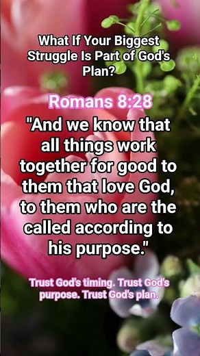All Things Work Together for Good | Romans 8:28 KJV | Powerful Bible Verse