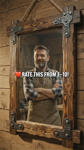 HANDMADE PERFECTION Rustic Mirror That Everyone Wants! 🤩🏡 #shorts