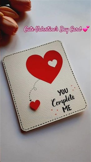 Cute Valentine's Day Card l simple Love Deep Feelings 💕.