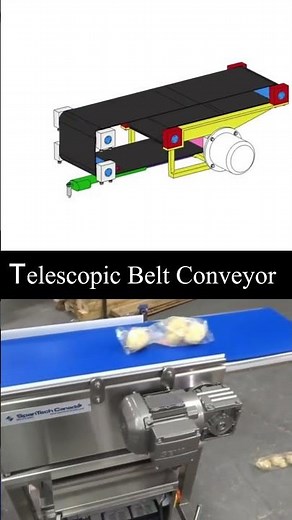 Telescopic Belt Conveyor–Smart Solution for Fast Loading & Unloading 📦#solidworks #machine #cnc #3d