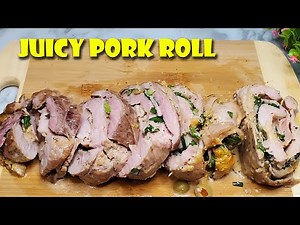 How to Make PORK ROLL with Canadian MAPLE Syrup. Stuffed Pork Roll Recipe at home!