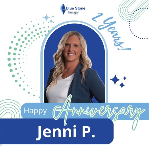 💙 We are excited to celebrate the 2nd anniversary of our Vice President of Operations, Jenni Pitlick 💙 In just two short years, Jenni has become a cornerstone of the Blue Stone Therapy leadership team. With her background as a Doctor of Physical Therapy, she brings a unique combination of clinical expertise and operational excellence to her role every day. Jenni's leadership plays a crucial role in "The Journey," our collective mission to enhance the lives of 10,000 individuals each day. Wheth