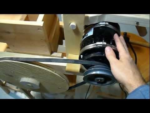 Motorizing the apple grinder